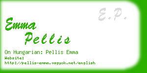 emma pellis business card